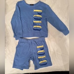 Polo by Ralph Lauren Light Blue Knit Matching Set
